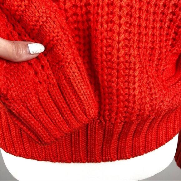 NWT One A Chenille Cable Knit  Crew Neck Sweater Sz Small P - Picture 10 of 16